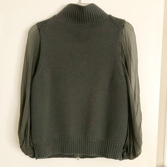 Robbi and Nikki Cardigan with sheer silk sleeves - Picture 2 of 6